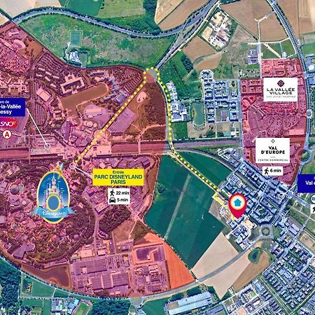 Disneyland-Paris 4 Pers, Parking, Wifi, Chessy  Exterior photo